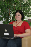 Student studying away from campus.