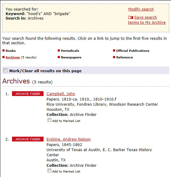 C19 search results example